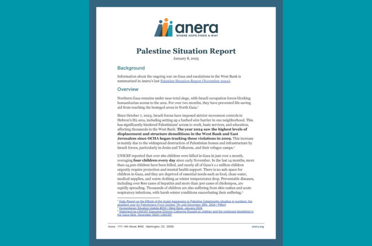 Help Refugees In Palestine, Jordan & Lebanon | Anera