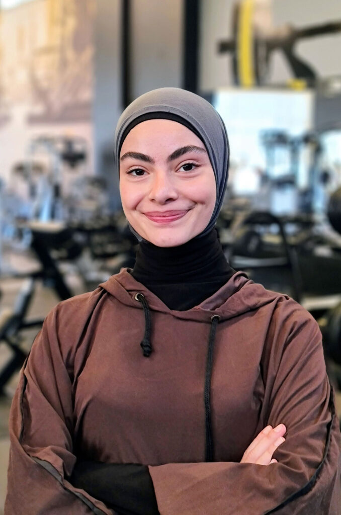 Rawan at her gym.