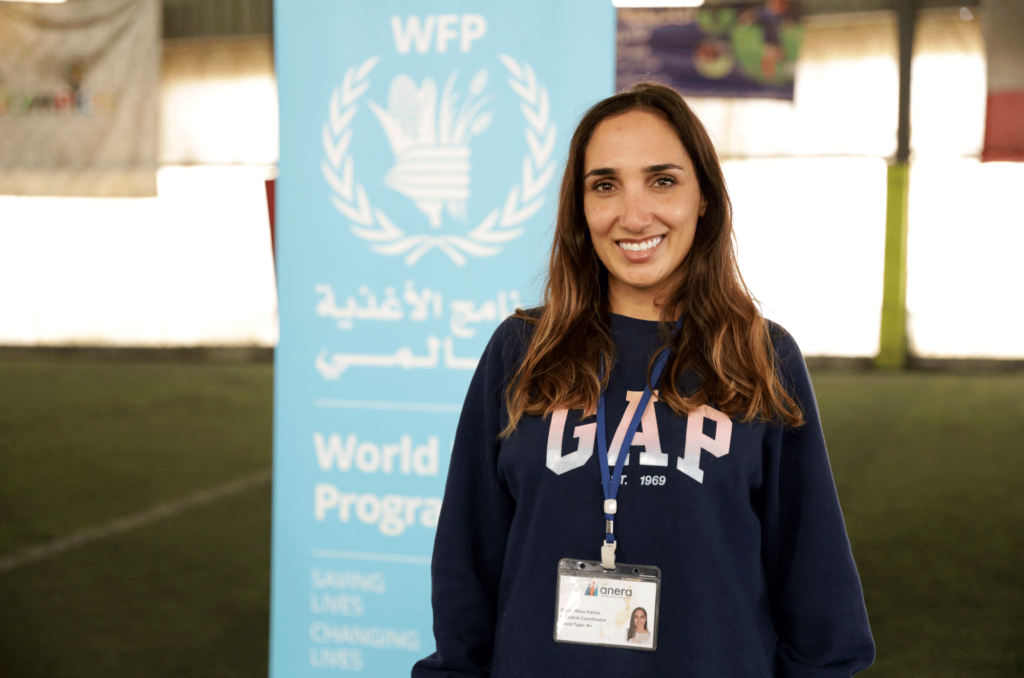 lebanon, food-security, food-aid, wfp, Diana-EDIT Diana at the distribution pick-up site.