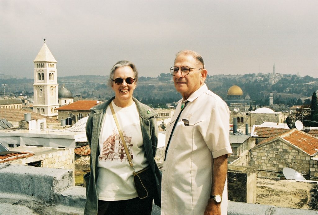 Anera13-R3-045-21_1 Barbara and Aref Jabr visited Jerusalem when they went on an Anera board trip to the Middle East in the 1990s.