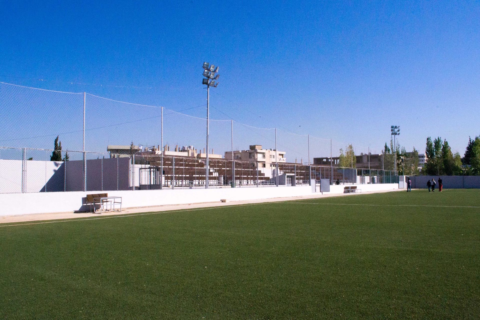 The sports field Anera renovated in Beddawi Palestinian refugee camp in Lebanon,