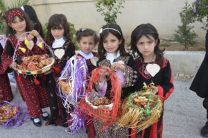 Girls at Beit Mirsim preschool inauguration