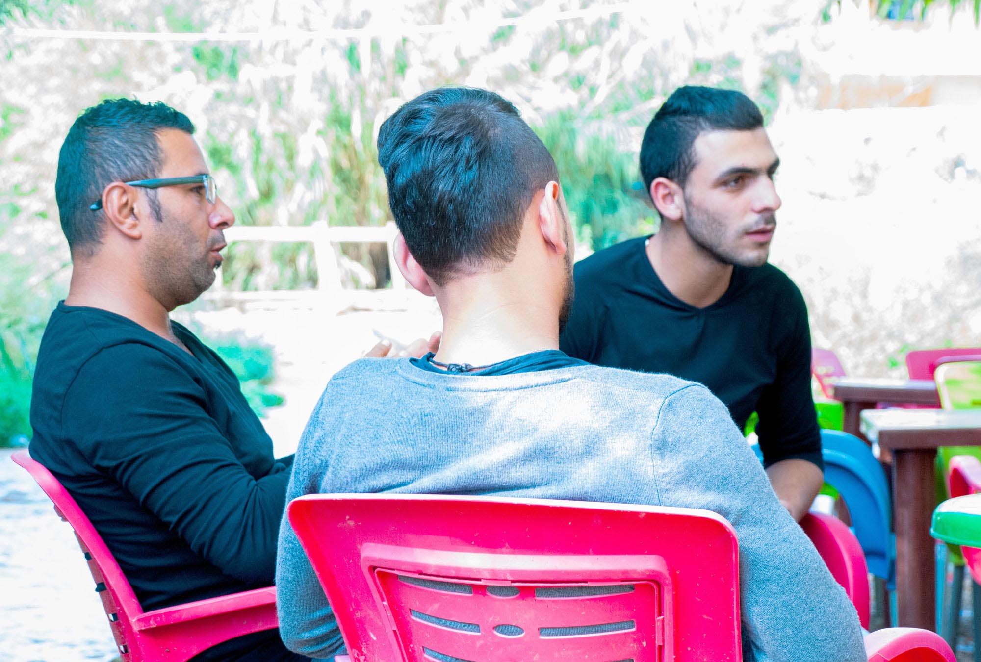 FightingSteroidsLebanon-2 Volunteer health champions discuss Anera's campaign to fight steroids abuse in Lebanon.