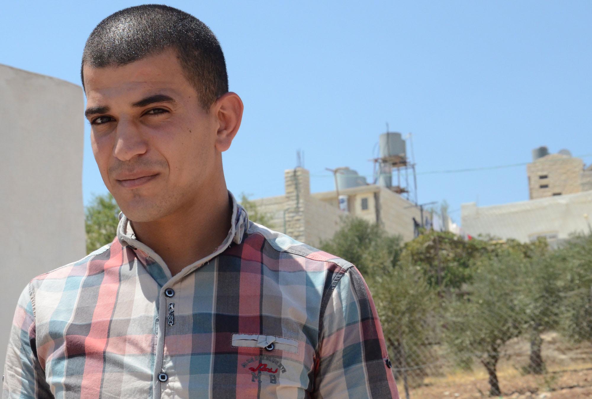 Mahmoud lives in a small village that has been surrounded by the Israeli security wall.