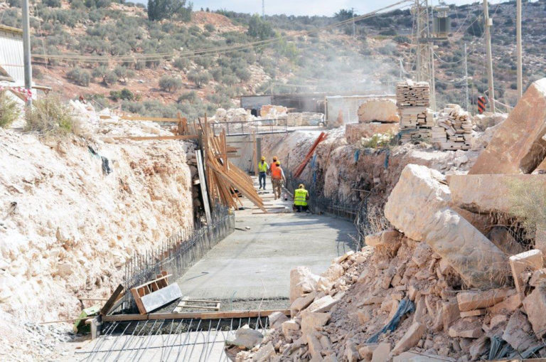 The Qabatia drainage project created 9,937 days of employment for Palestinian workers.