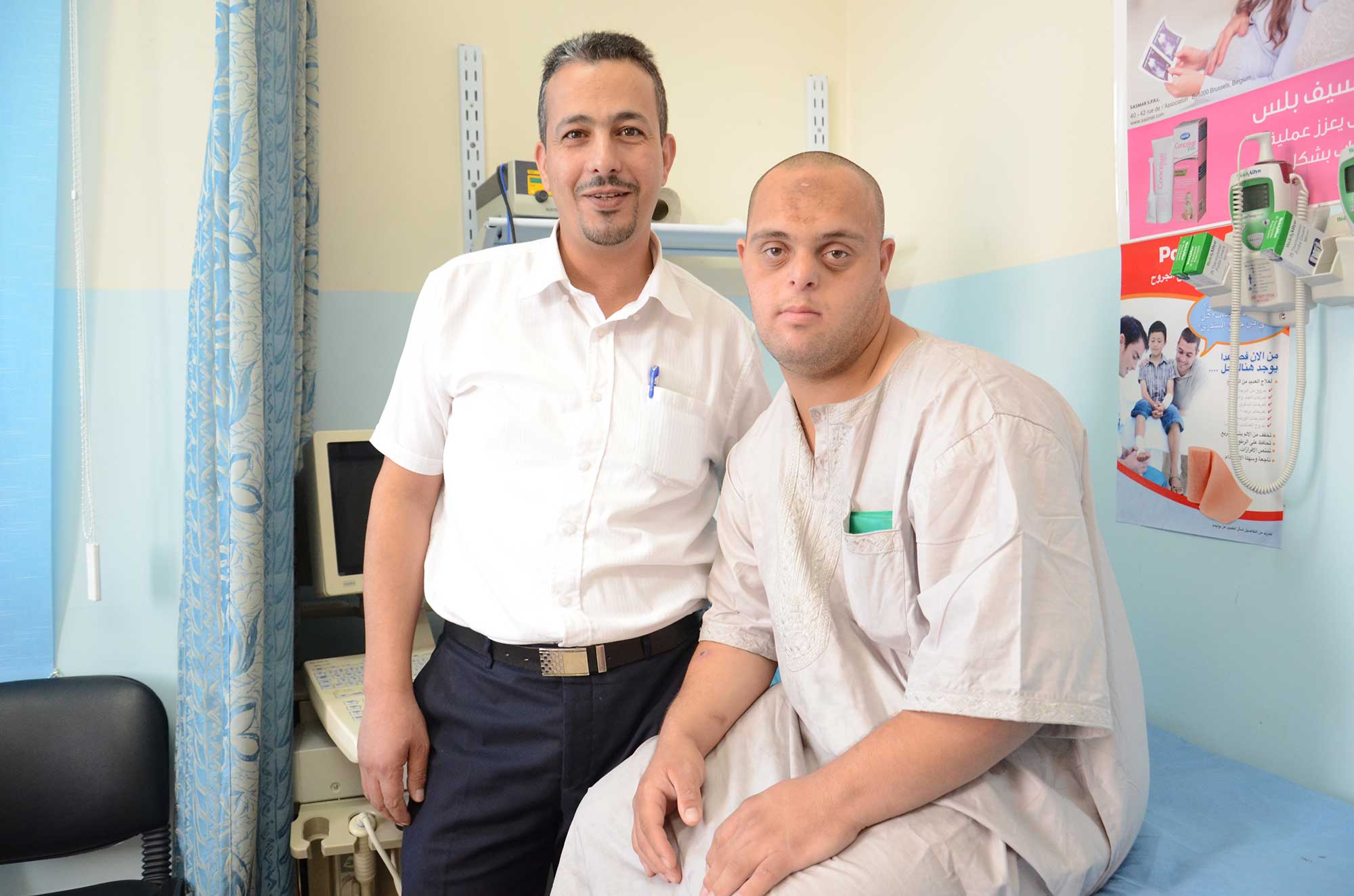 The recent medical donation to Palestine clinics helps patients like Mahmoud.