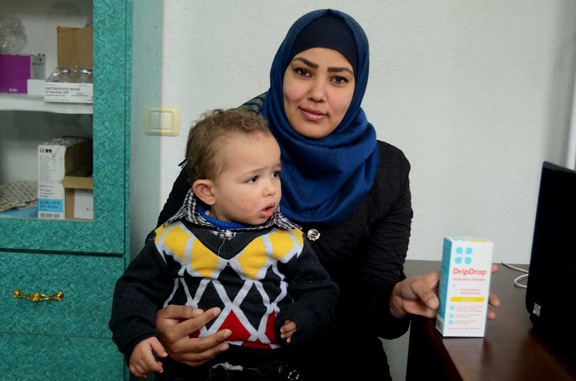 drip2 A happier, healthier AbedRahman and his relieved mother are thankful the clinic had the proper treatment.