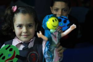 hildren at Ghassan Kanafani preschool in Gaza create dolls, toys and crafts from recycled materials.
