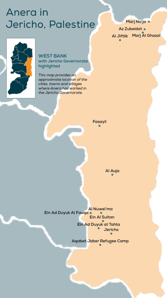 Jericho, Palestine, map, governorate