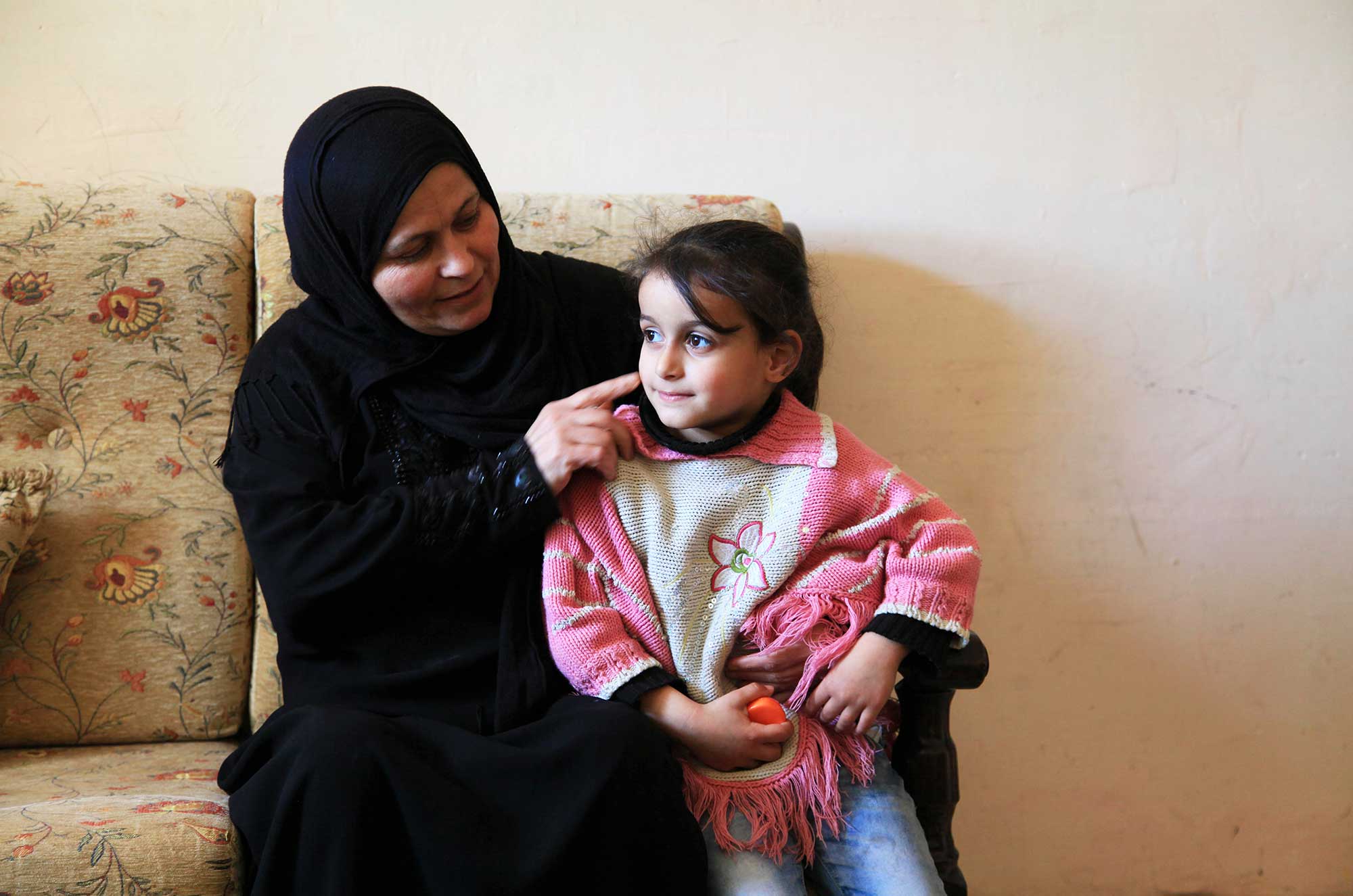 water4 Awareness sessions about water-borne illness and water network upgrades are helping Feryal improve her family’s health.