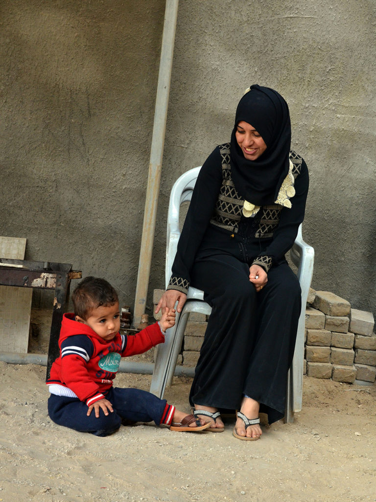 The Gaza sewage network in Asmaa's neighborhood helps her keep her kids healthy.