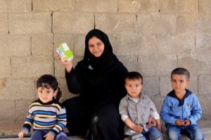 Anera delivers life-saving medical relief for refugees like this Gaza mother.