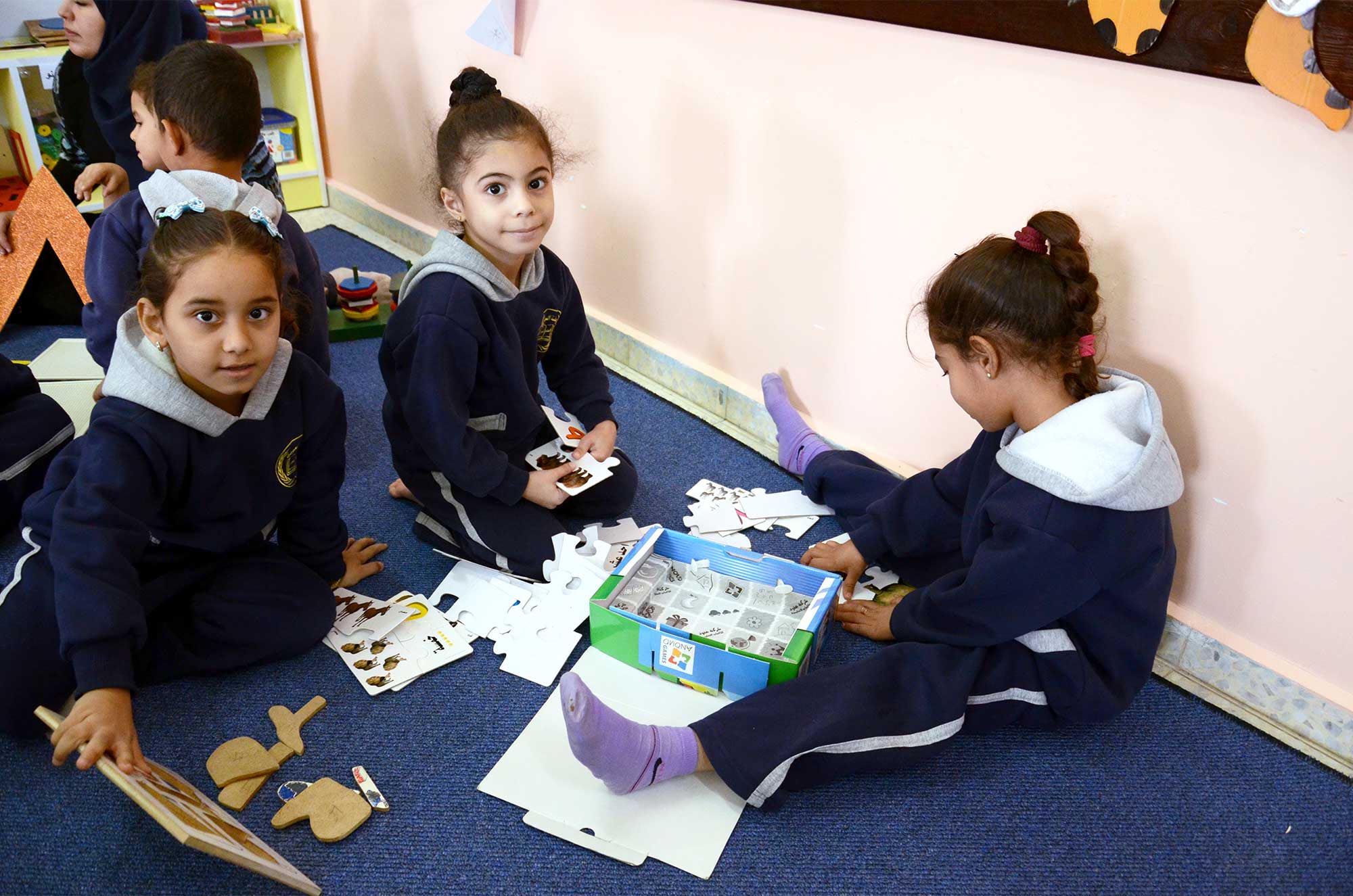 In Palestine preschools, kids now play and learn in small groups.