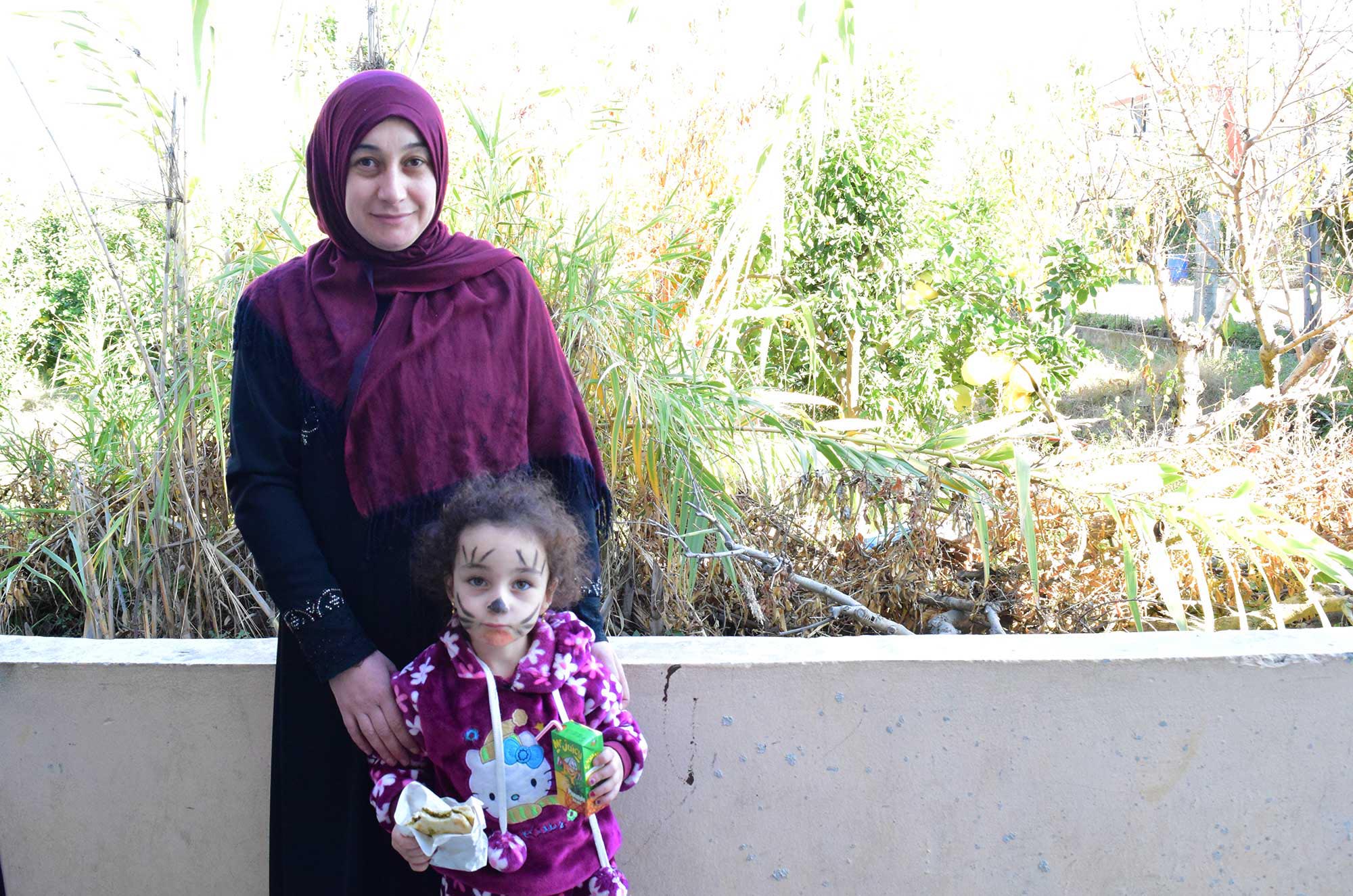 Rania keeps her daughter in day care while she takes Anera's courses in non-formal education in Lebanon.