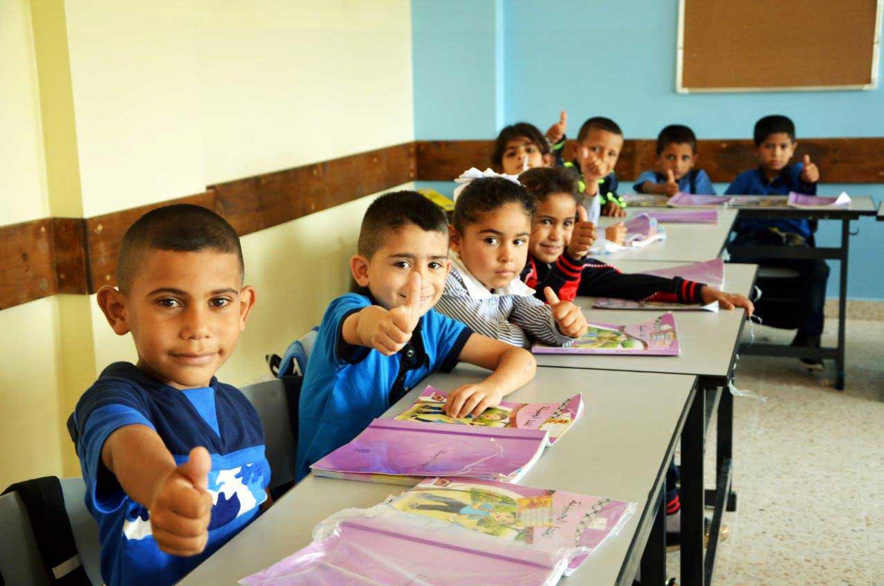 Almost 500 students get to use new facilities like science labs in West Bank schools.