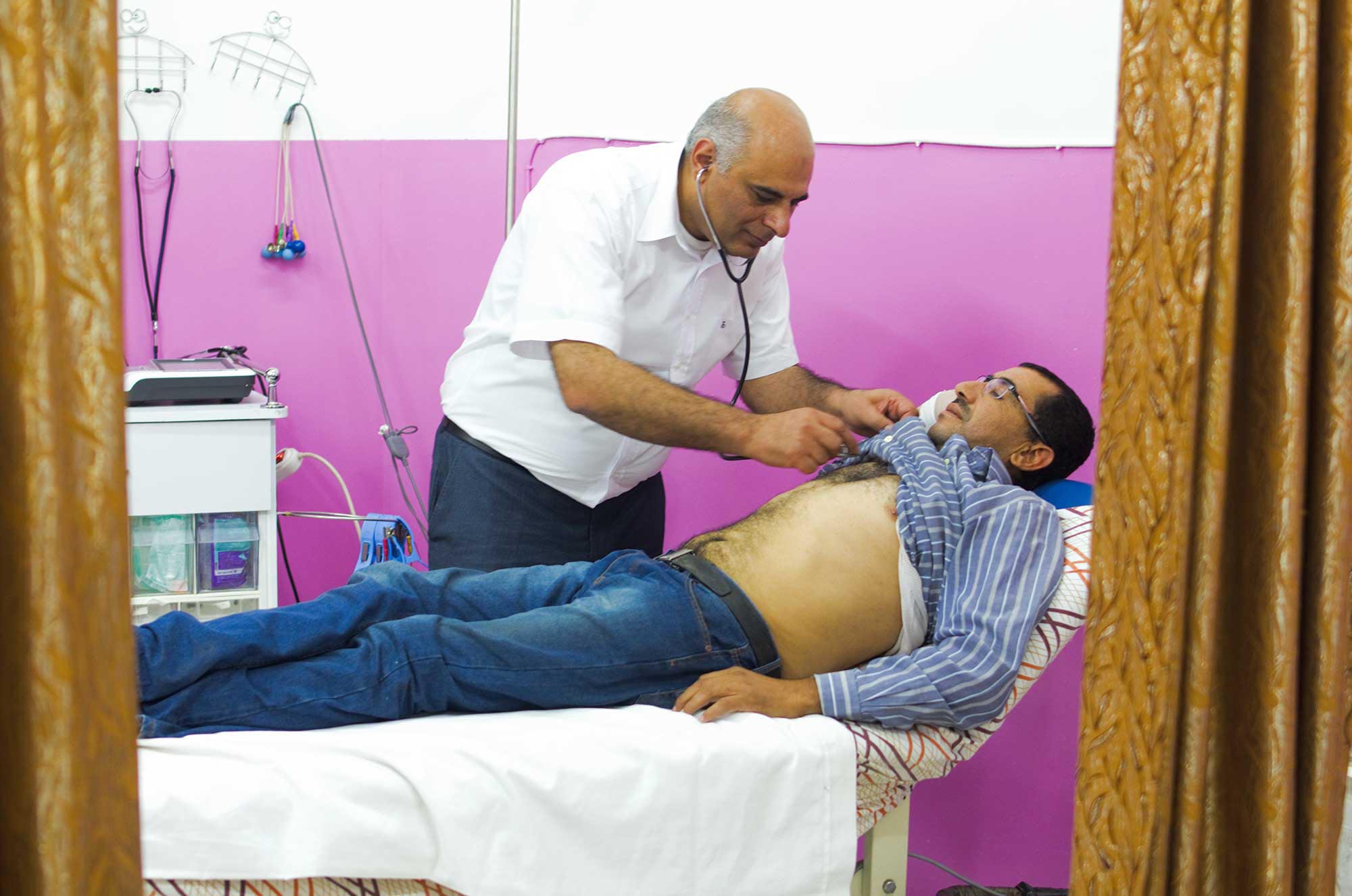 dura2 Asthma patient Ismail picks up his donated medication in Dura, Hebron, Palestine.