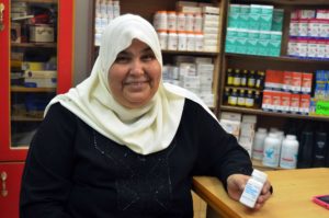 Despite shortages and blockade, Naela gets the medicine she needs thanks to an Anera delivery.