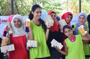 Poor refugee camp sanitation makes it hard for refugee girls to keep clean. Donated hygiene kits make all the difference.