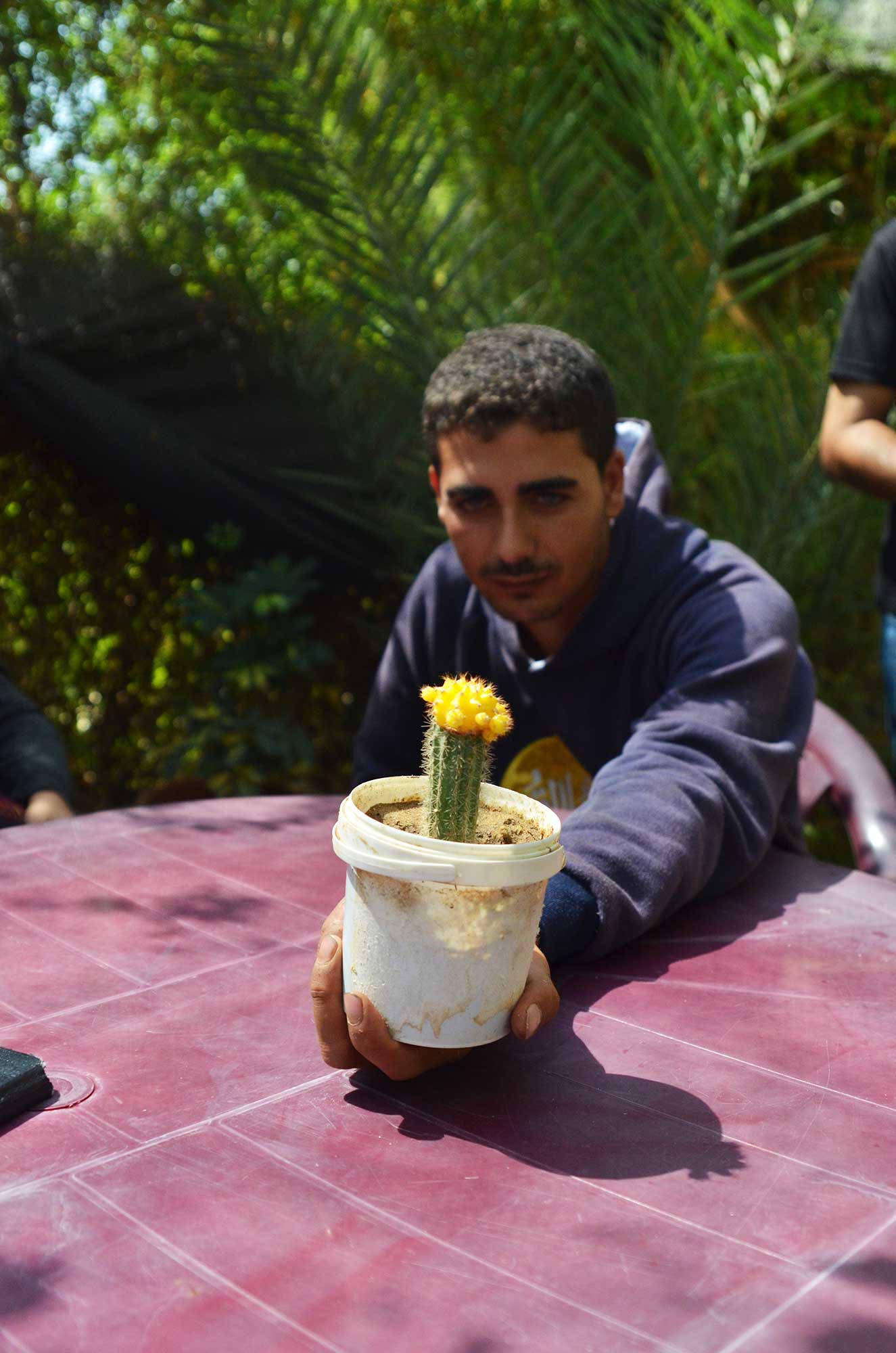 Gaza water shortage doesn't stop Saed's home garden from growing with help from a new water well.