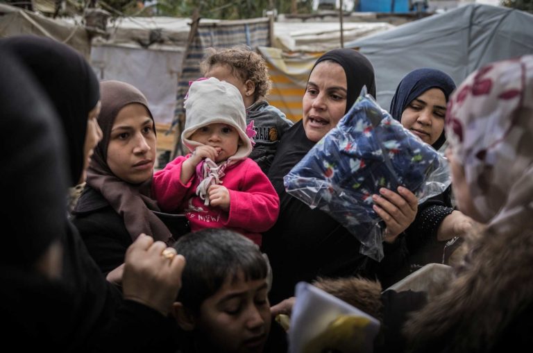 Warm clothes and blankets are needed for Syrian refugees in winter