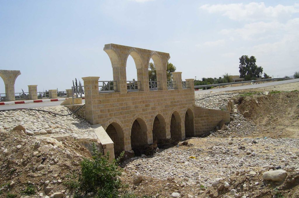 Restoring the bridge at Hisham’s Palace