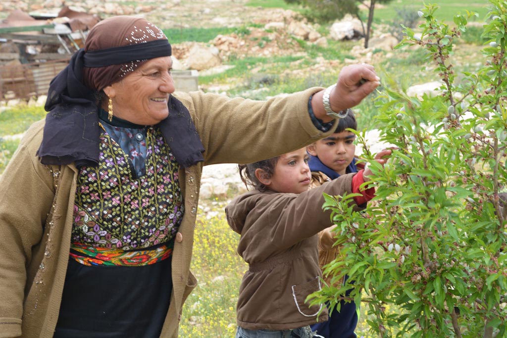 Hajja, a resident of Khalet El Mai, had to survive without reliable running water for her family, crops and livestock for many years.