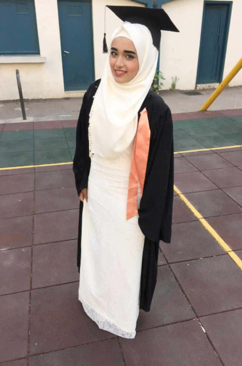 PALESTINIAN-SCHOLARSHIP-2 Marwa graduated from high school at the top of her class this year and will be attending college on scholarship in October.