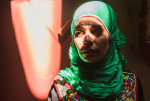 A Palestinian woman from Syria has found refuge in Shatila camp in Lebanon, where she has nothing and relies on humanitarian aid.