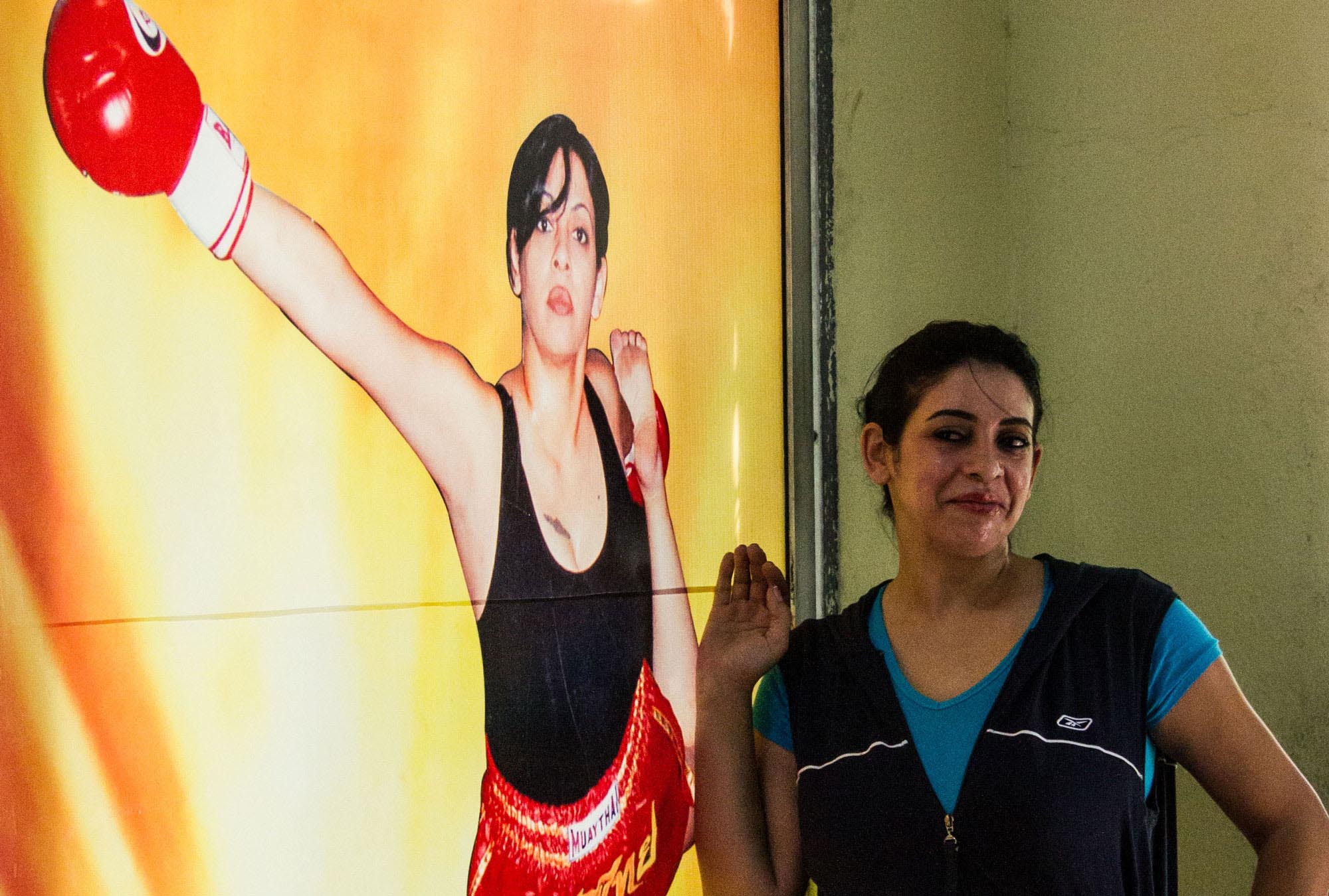 Rasha at her gym in southern Lebanon. She got a loan from Anera to keep her business going in the wake of the 2006 war.