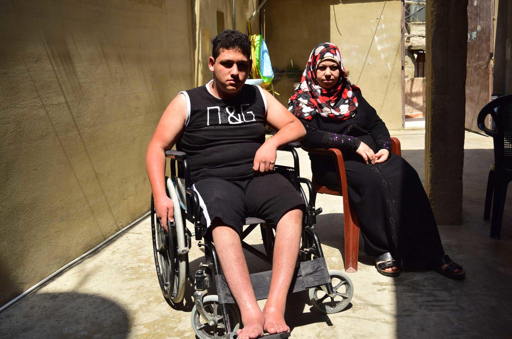 TEEN-MULTIPLE-SCLEROSIS-2 Ahmad dropped out of his UNRWA school in Ein El Helweh because of his health issues.