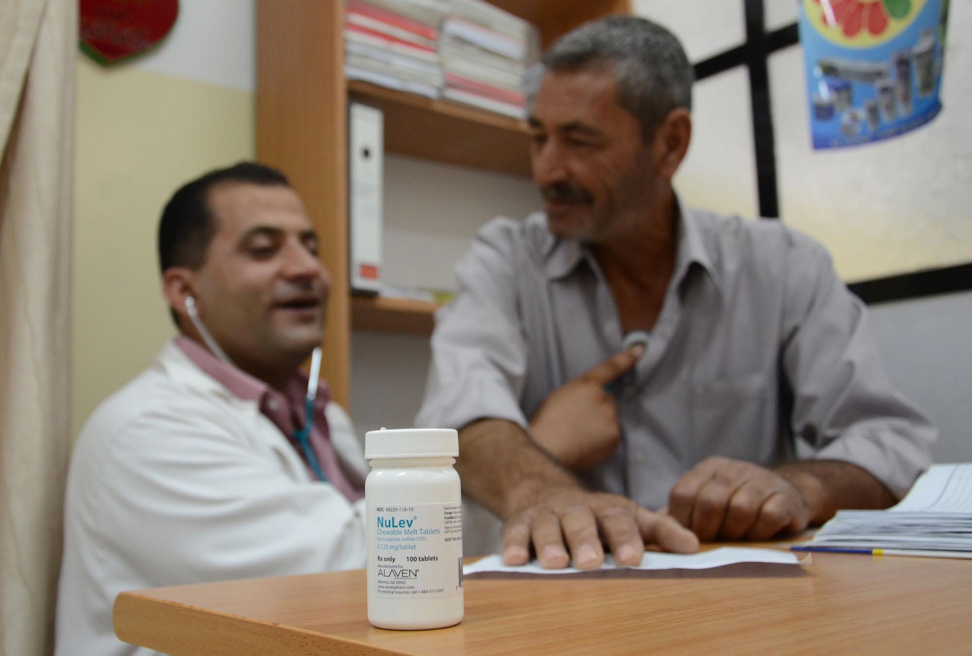 Anera delivered donated ulcer medicine, which helps West Bank doctors treat their patients free of charge.