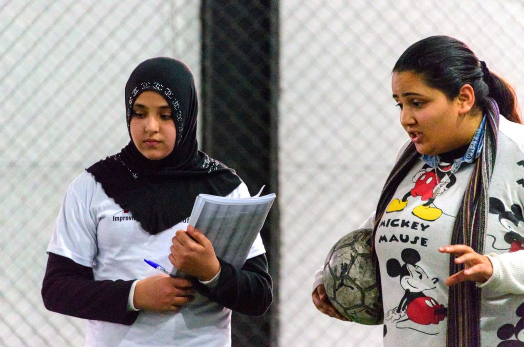 “It is not that acceptable for women and girls to play sports publicly here, and for many years I only played indoors or in private spaces,” explains Nahza, the trainer.