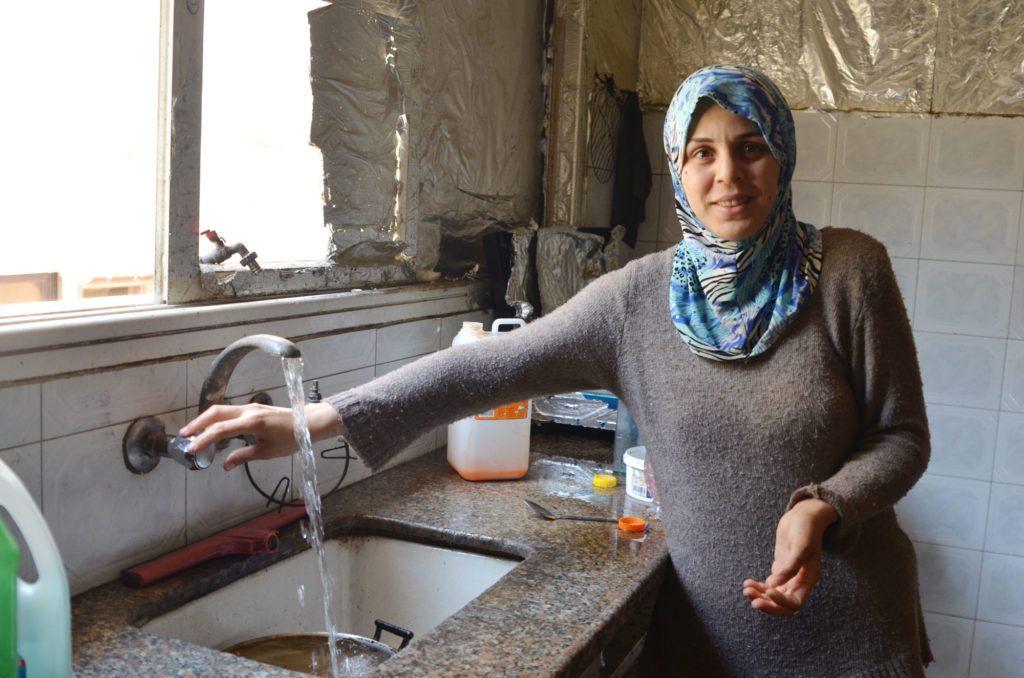 With running water in the home, Gaza women don't have to waste time searching for water.