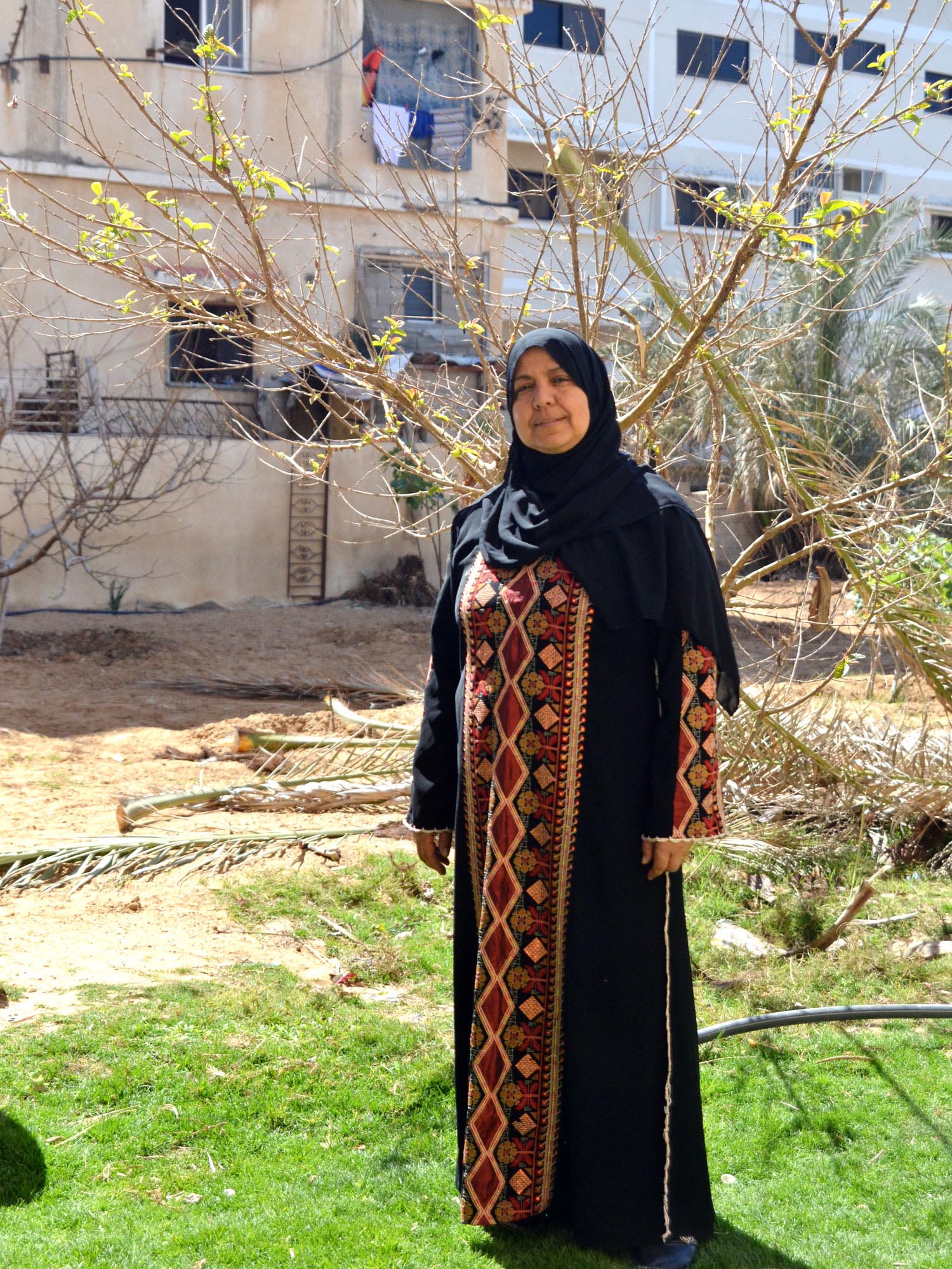 Om Ahmed heads a group of 25 Gaza women campaigning for pressing neighborhood issues like water and hygiene.