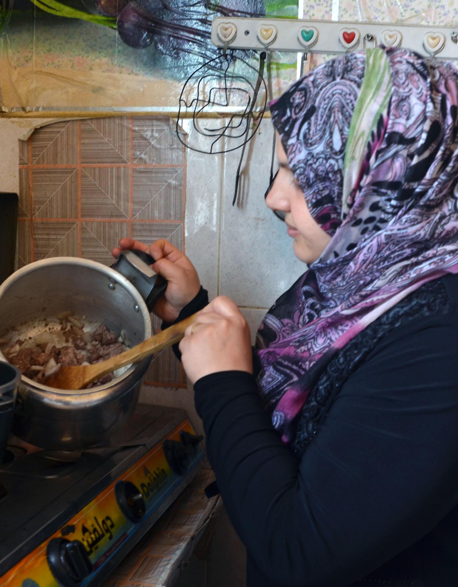 A Syrian Family Adapts to Life in Gaza Basima's white bean stew recipe.
