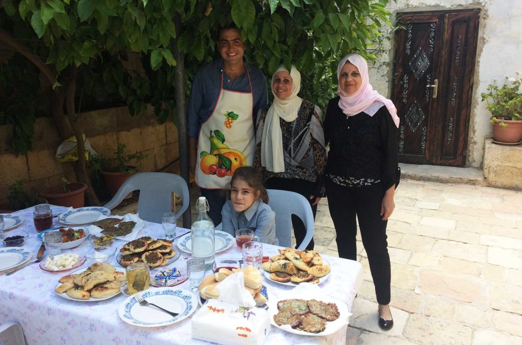 Palestine cuisine in Jerusalem table
