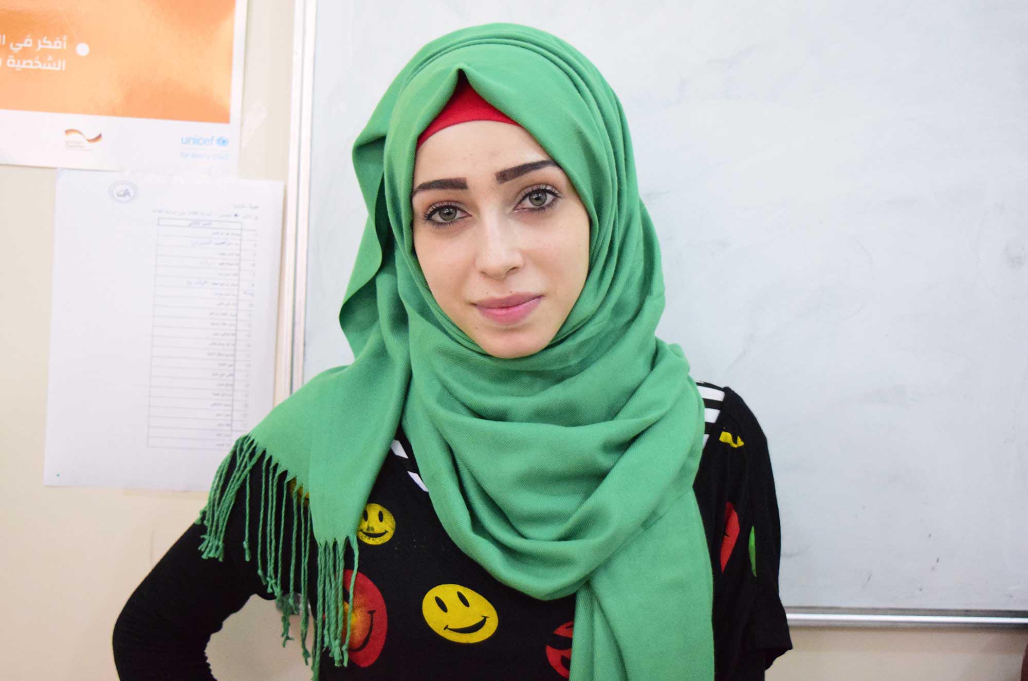 DSC_0016-edit Fatima is a Syrian refugee from Aleppo taking Anera courses in Burj El Barajneh, Lebanon.