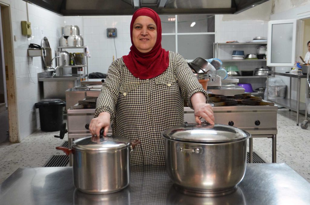 Nawal is the cook at the Dar Al-Tifl school, and was a student there herself. 