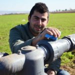 Odai grows alfalfa crops on his farm in Jenin, using recycled wastewater.