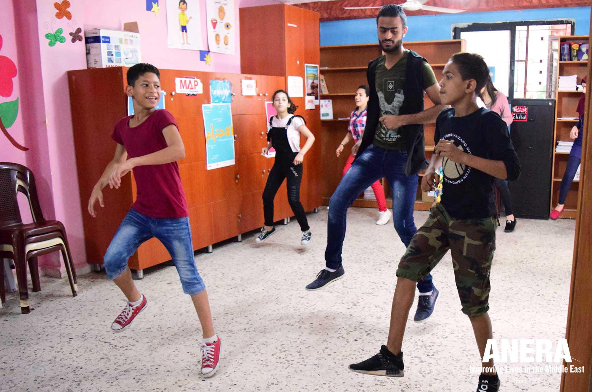 youth3 Omar teaches Dabke in Ein El Hilweh camp