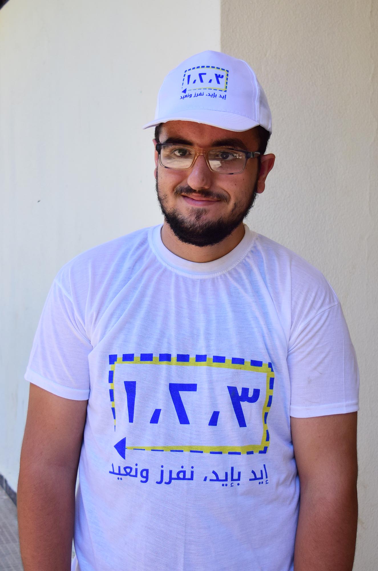 Mohammad Qassem of Nahr El Bared camp, a participant in Anera's solid waste management project in Lebanon.