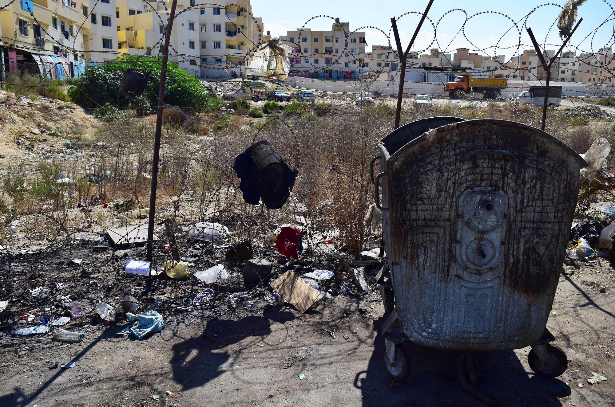 7-EDIT Like much of Lebanon, the refugee camp of Nahr El Bared has experienced a trash crisis with limited disposal capabilities.