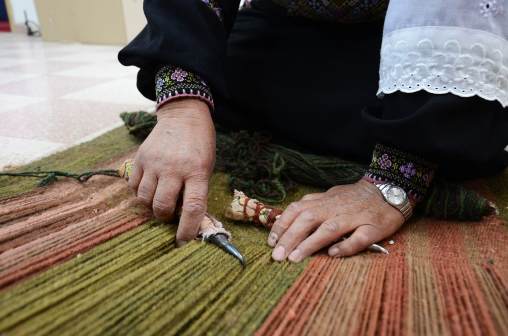 Palestinian women practice the tradition of embroidery throughout the West Bank and Gaza.