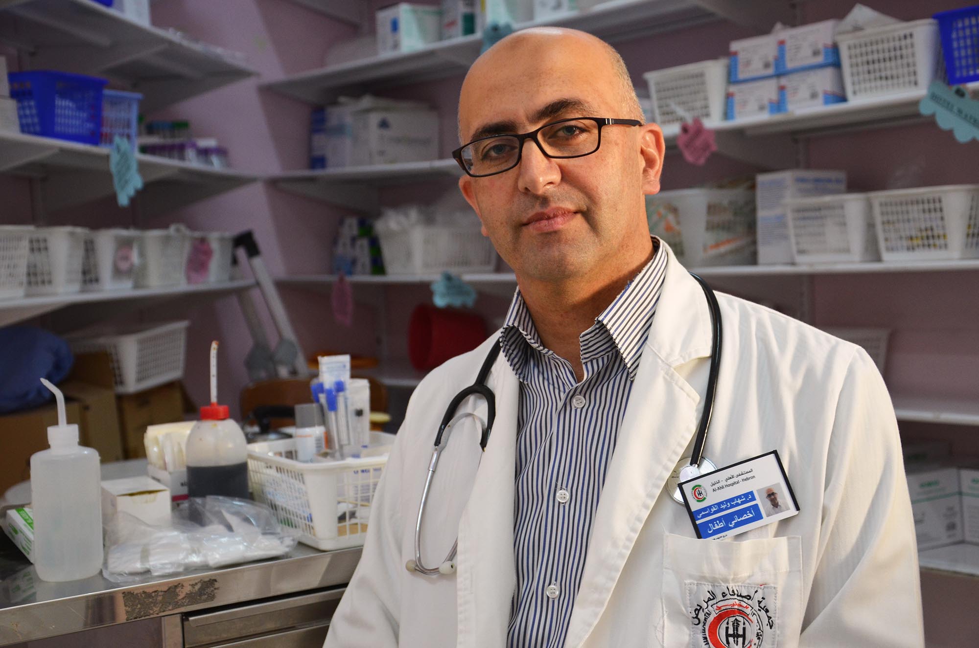 DSC_9740-edit2 Dr. Shihab Qawasmi is a Palestinian pediatrician with 10 years of experience.
