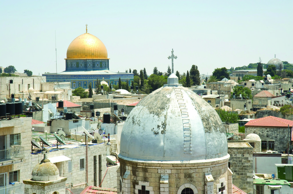 A view of the Dome of the Rock from atop the Austrian Hostel in the Christian quarter of the Old City of Jerusalem. Anera first started its work in the West Bank in early 1968, soon after the West Bank was occupied by Israel and thereby detached from Jordan. After several years of focusing on the relief needs of refugees from the 1967 war, Anera began in the mid-1970s to focus on job creation and sustainable development projects for all needy West Bank communities.