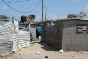 Gaza houses in April 2018