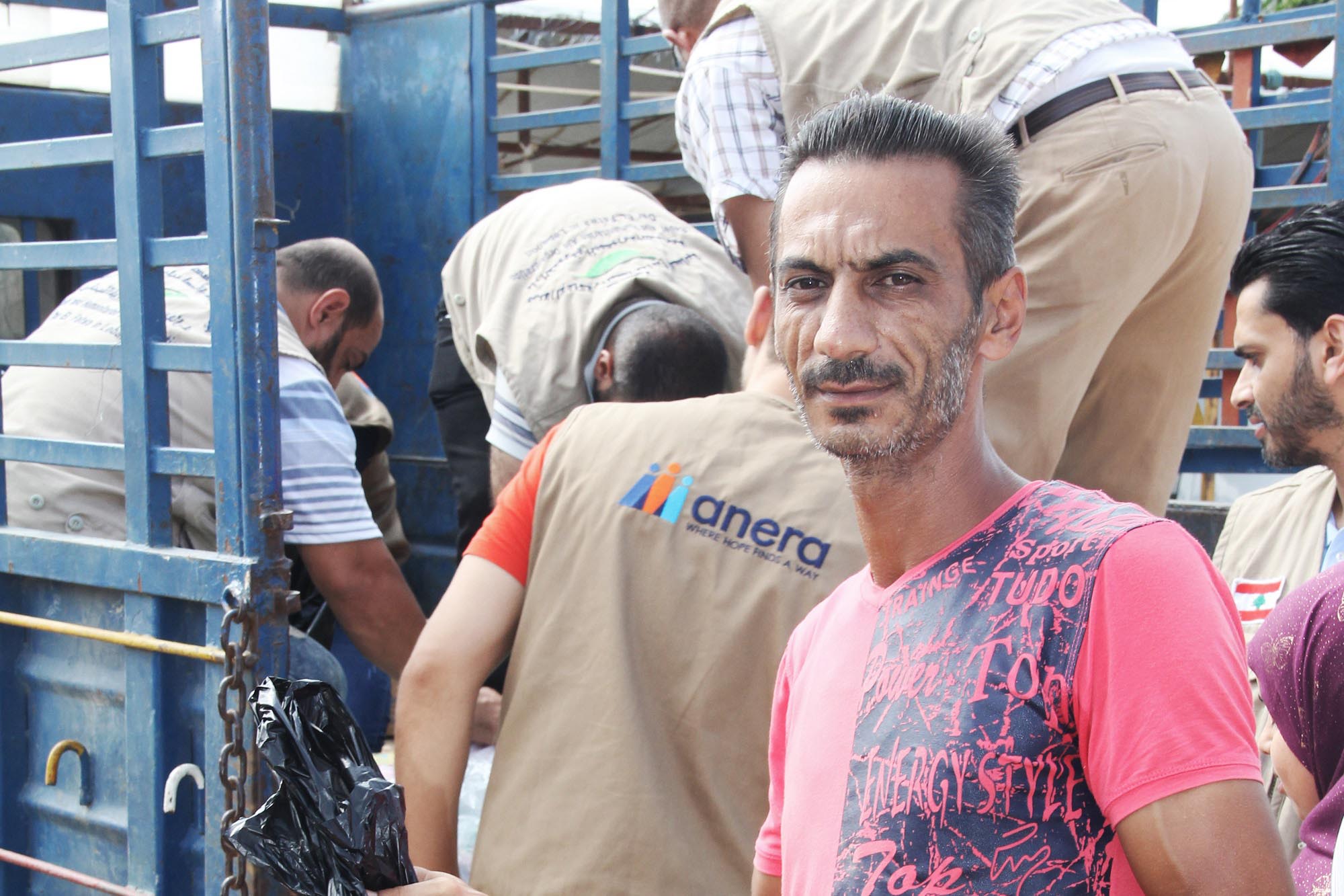 Omran Omran says the camp’s water is too dirty to use