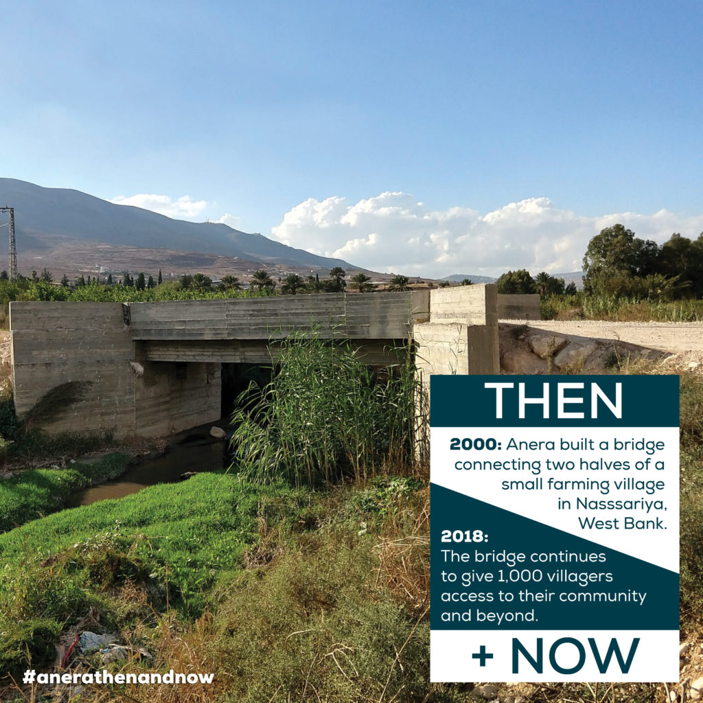 Bridge Anera built in 2000 in a village in Nassariya, West Bank.