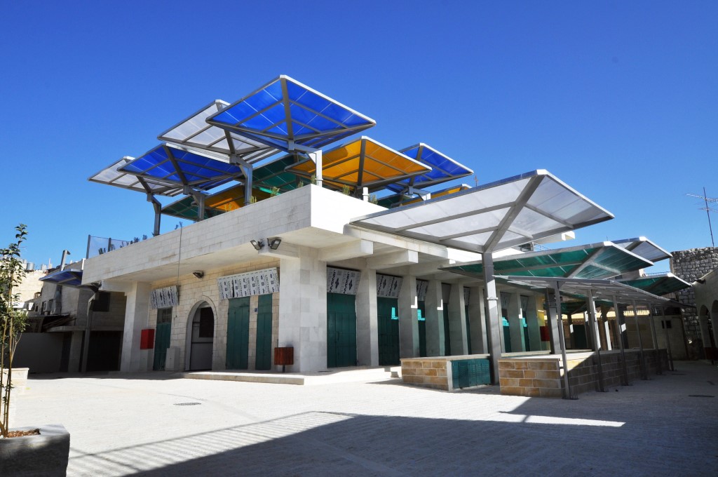 A portion of the new market Anera built in the center of Bethlehem.