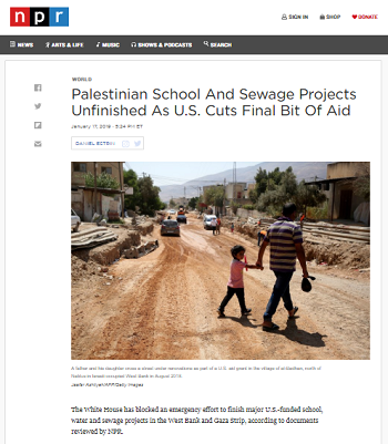 NPR: U.S. Cuts Final Bit Of Aid NPR: U.S. Cuts Final Bit Of Aid